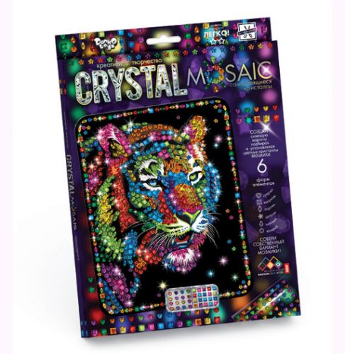 Набір для креативної творчості "CRYSTAL MOSAIC", "Тигр"