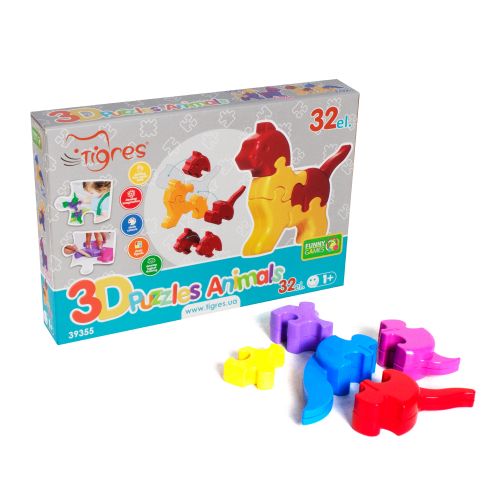3D пазли "Тварини" (32 ел)