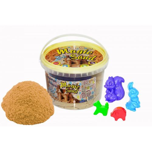 Кінетичний пісок "Magic Sand", 500 г, з формочками (класичний)