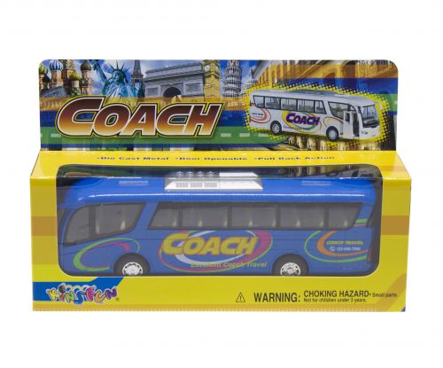 Інерційний автобус "Coach" (синій)