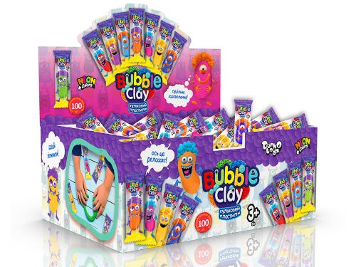 Брикет кулькового пластиліну "Bubble Clay" (укр)