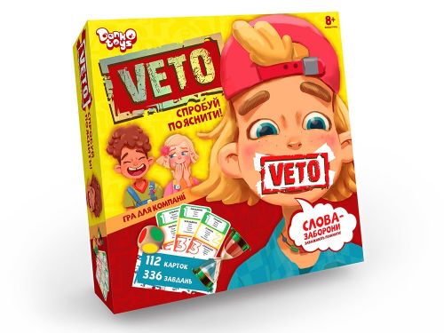 Карткова настільна гра "VETO", укр