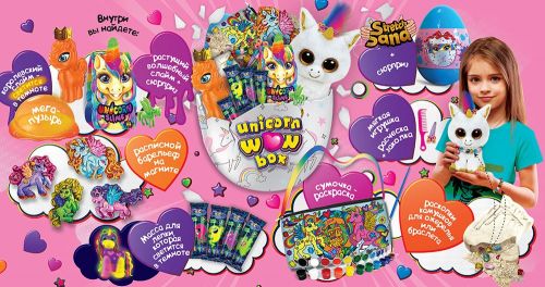Іграшка-сюрприз "Unicorn WOW Box", укр (малиновий)