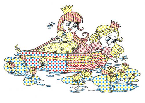 Книга "Чарівні водяні розмальовки. Подружки", укр