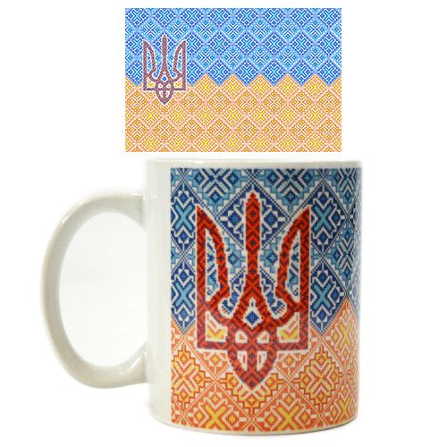 Чашка "Вишиванка із гербом"