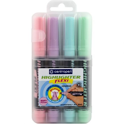 Маркер Highlighter  8542/4  SE набір 4 шт.(пластик.пенал)