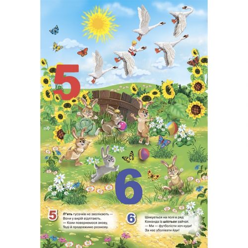 Книга-панорамка "Цифри" (укр)