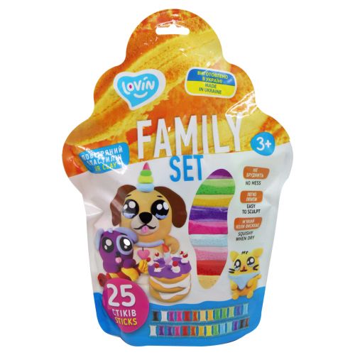 Набір для ліплення з повітряним пластиліном "25 sticks Air Clay Lovin Family Set"