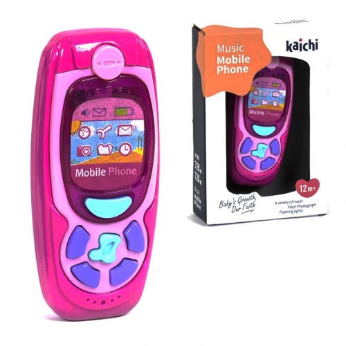 Уцiнка. Телефон інтерактивний "Music Phone" (рожевий) - відламався один контакт