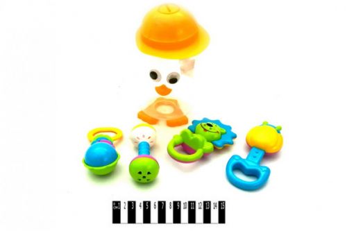 Уцінка. Набір брязкалець в баночці пингвинчика "Baby Playset" (4 шт) - зламан контейнер