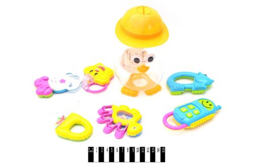 Уцінка. Набір брязкалець в баночці пингвинчика "Baby Playset" (6 шт) - пошкоджена упаковка