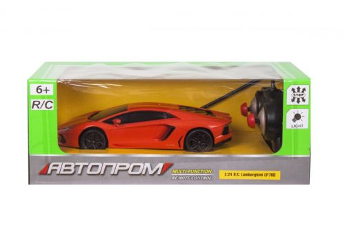 Уцінка. Машинка на радоуправленіі "Lamborghini LP700" із серії "Автопром" (помаранчева) - відновлена,немає стабілізатора