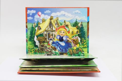 Книжка-панорамка "Қызыл телпек" (Червона Шапочка) (КZ)