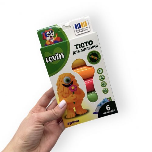 Набір для ліплення з тістом "Lovin Aroma Dough", 6 кольорів