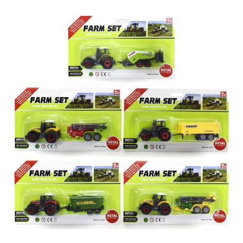 Уцінка. Трактор металевий "Farm Set" - Пошкоджена упаковка, побита слюда