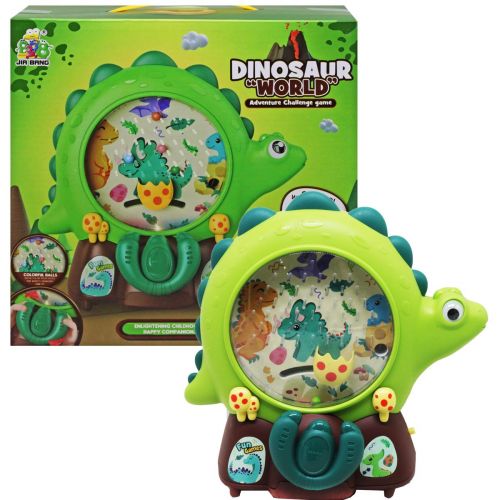 Уцінка. Гра "Спіймай кульку: Dinosaur World" (зелена) крутиться барабан грає музика кульки не падають