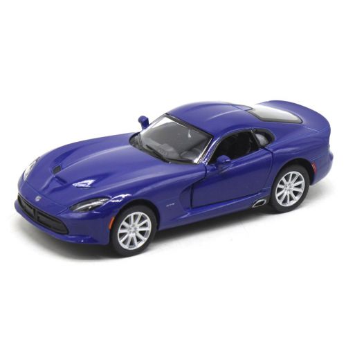 Уцінка. Машинка Kinsmart "2013 SRT Viper GTS" синя - Суттево зім*ятий кут коробки