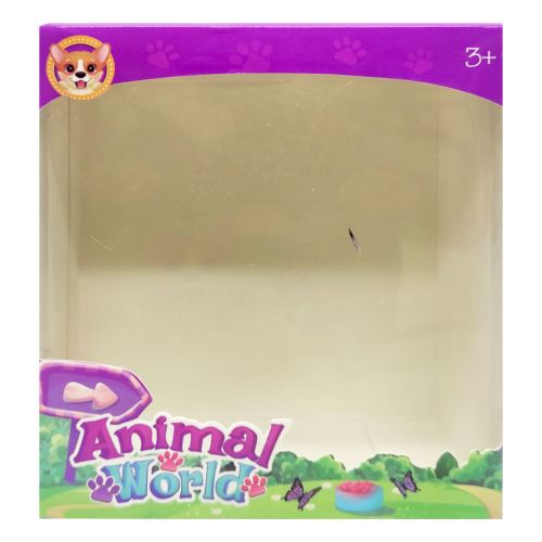 Ігрова фігурка "Animal world", песик сірий