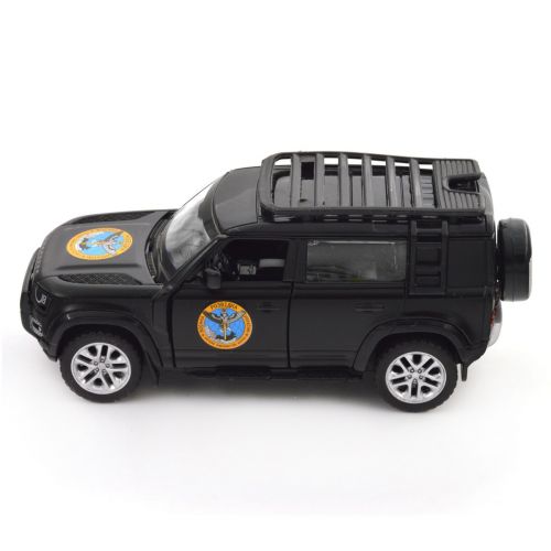 Машинка металева із серії "Шеврони Героїв" - Land Rover Defender 110 - "ГУР МО"