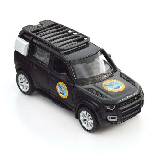 Машинка металева із серії "Шеврони Героїв" - Land Rover Defender 110 - "ГУР МО"