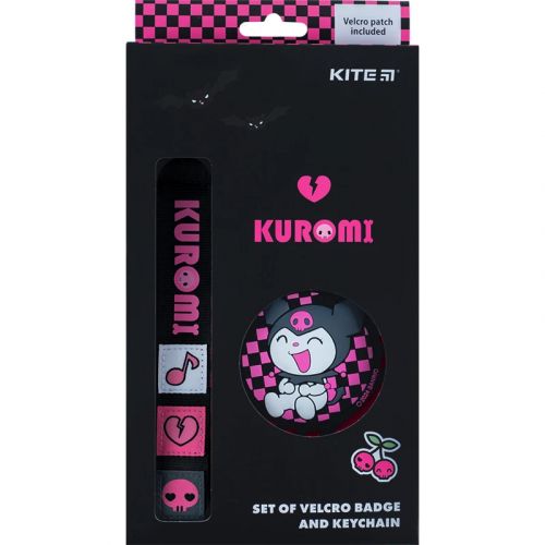 Набір аксесуарів "Kuromi: Бейдж + брелок"