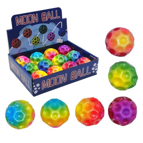Уцінка. Антигравітаційний мʼячик Gravity (Moon) Ball, веселковий, 6,5 см Пошкоджений