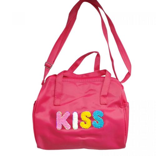 Уцінка. Сумка дитяча "Kiss", 23х26 см (коралова) брудна сумка