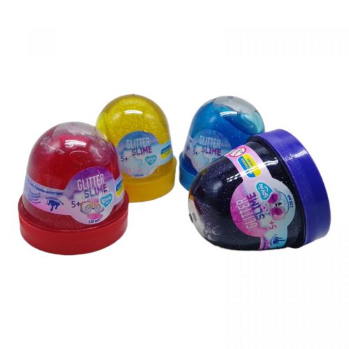 Уцінка. Слайм-антистрес "Lovin: Glitter slime", 120 г, мікс видів - трiснута кришка