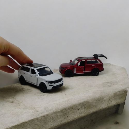 Машина металева Автопром Land Rover червона