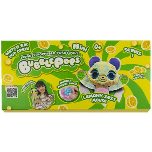 М’яка іграшка з ароматом "Bubble Pops міні. Лимонне мишеня" (20 см)