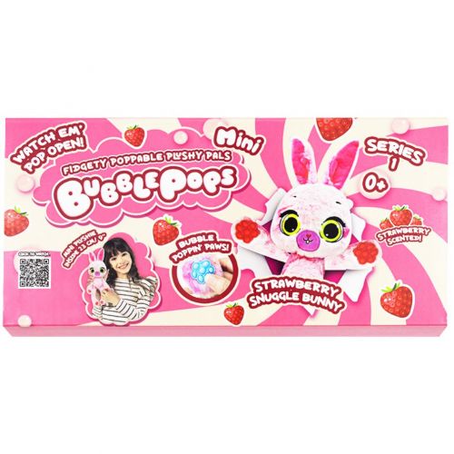 М’яка іграшка з ароматом "Bubble Pops міні. Полуничне зайченя" (20 см)