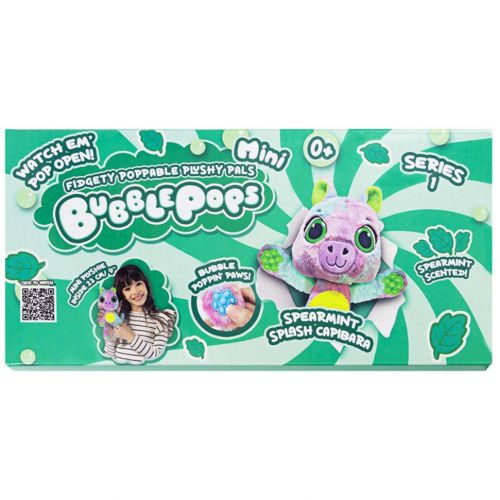 М’яка іграшка з ароматом "Bubble Pops міні. Мʼятна капібара" (20 см)