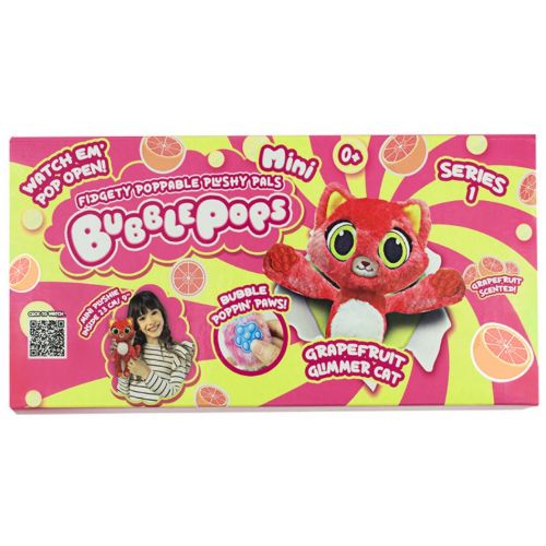 М’яка іграшка з ароматом "Bubble Pops міні. Грейпфрутова кішка" (20 см)