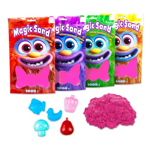 Кінетичний пісок "Magic Sand", 1 кг (рожевий)