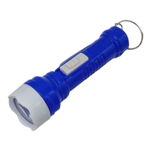 Уцінка. Ліхтарик-брелок кишеньковий на батарейках м.110  синій Не фіксується кнопка вкл