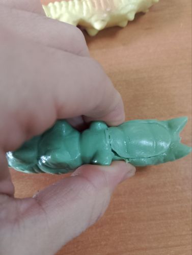 Уцінка. Тягучка гумова (мʼятна+жовта) Не якісна проклейка