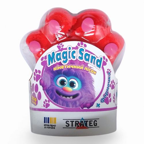 Кінетичний пісок "Magic Sand. Лапка", 250 г (червоний)