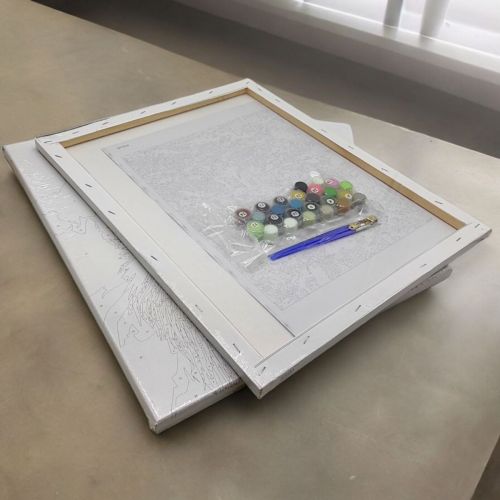 Картина по номерах "Столик бiля моря" 40х50 см