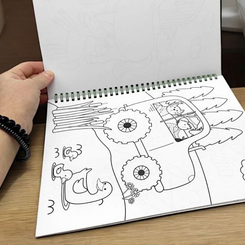Набір для творчості "Coloring fun" (розмальовка з олівцями), вухо-лапо-хвостики