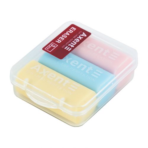 Набір гумок Pastelini у пластиковому боксі, 3 шт. асорті