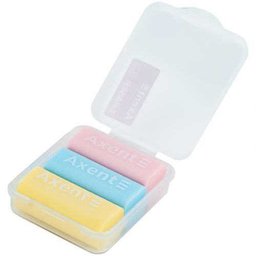 Набір гумок Pastelini у пластиковому боксі, 3 шт. асорті