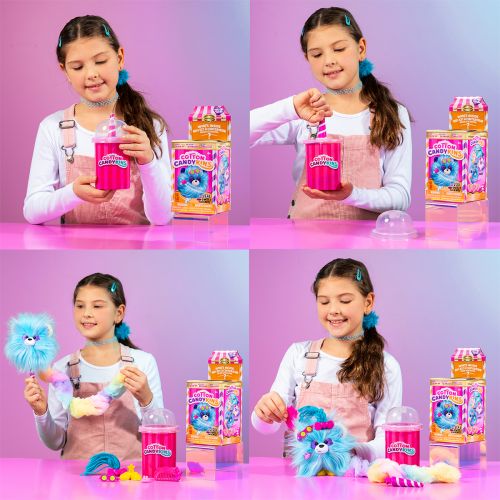 Мʼяка іграшка-сюрприз Cotton Candykins W2 – Пухнастий улюбленець (жовтий)