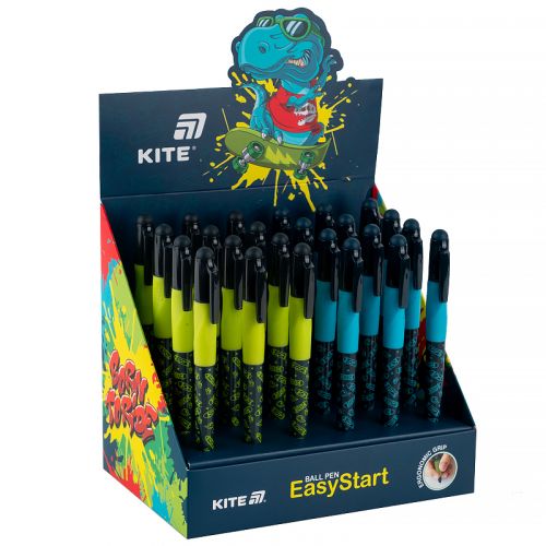 Ручка кулькова Kite EasyStart, Skate, синя