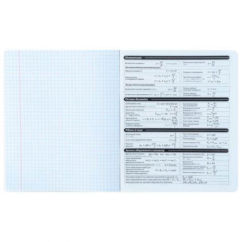 Зошит предметн. 48 арк., кл., софт тач+УФ, HK, фізика