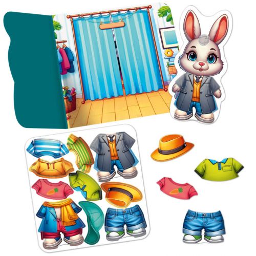 Гра розвиваюча Vladi Toys з липучками "Зайчик"