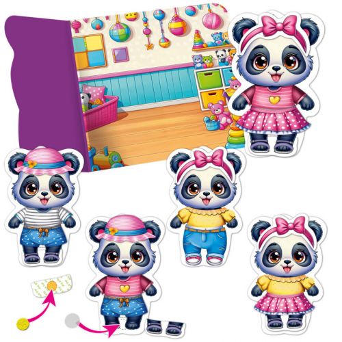 Гра розвиваюча Vladi Toys з липучками "Пандочка"
