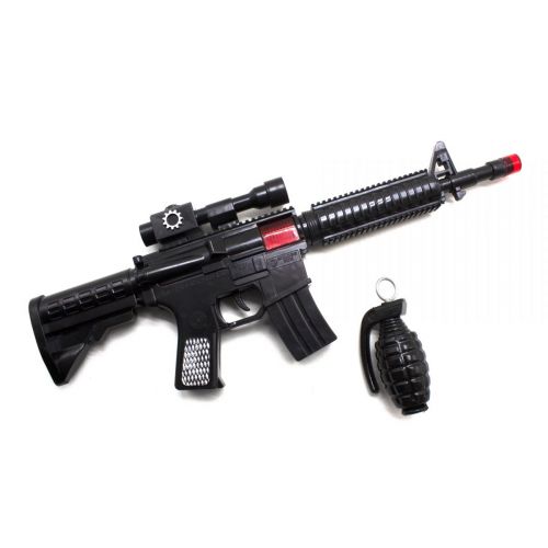 Уцінка. Автомат-трещетка "M16" з гранатою - Немає упаковки