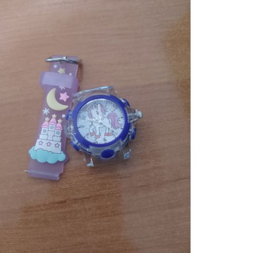 Уцінка. Годинник дитячий аніме Sanrio мікс герой (аналоговий, силіконовий регульований ремінець, підсвітка) Не вистачає деталей