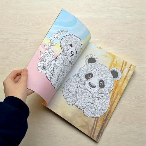 Розфарбовка, 210х297 мм, (ПОМАРАНЧЕВА CUTE ANIMALS)