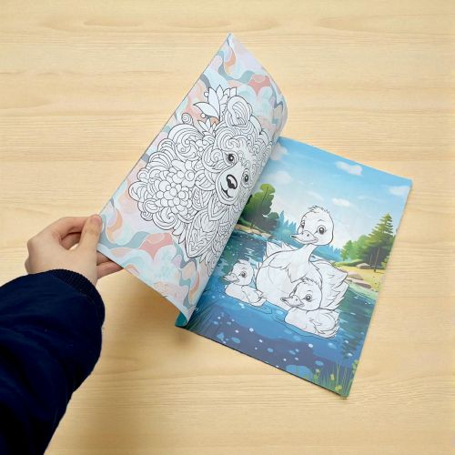 Розфарбовка, 210х297 мм, (БЛАКИТНА CUTE ANIMALS)